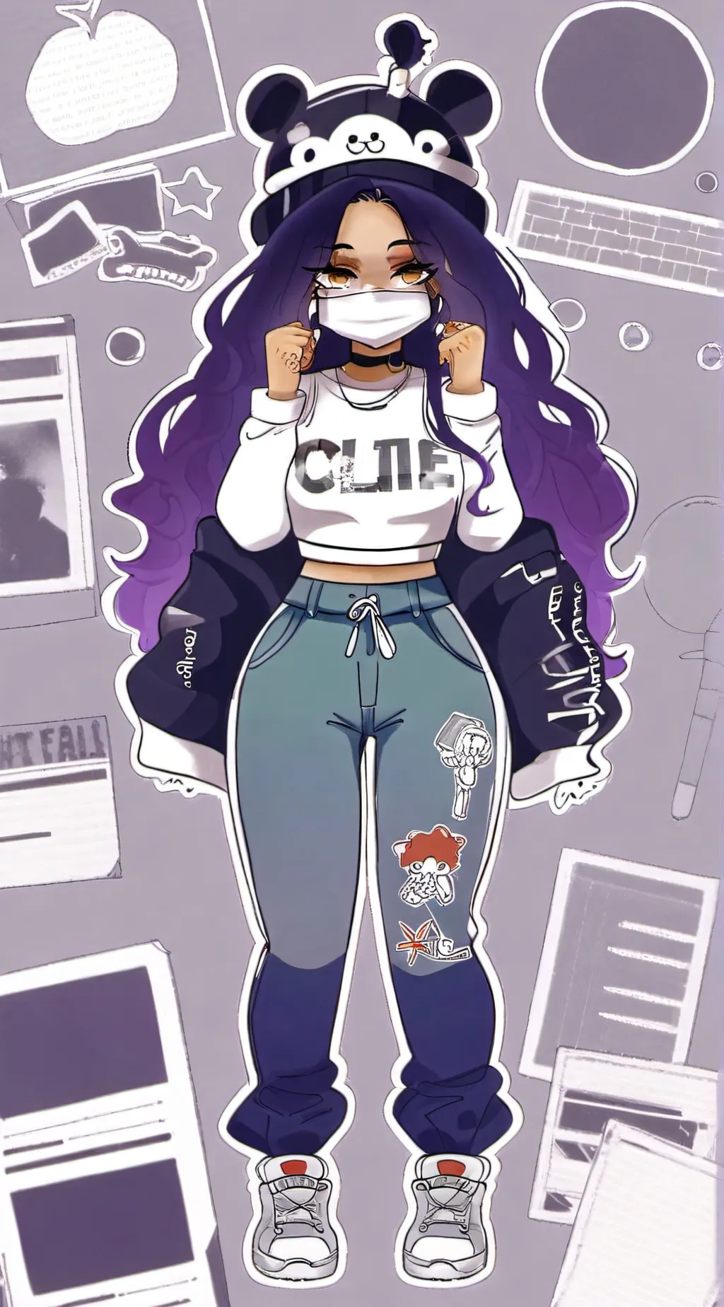 ai character: London. background
