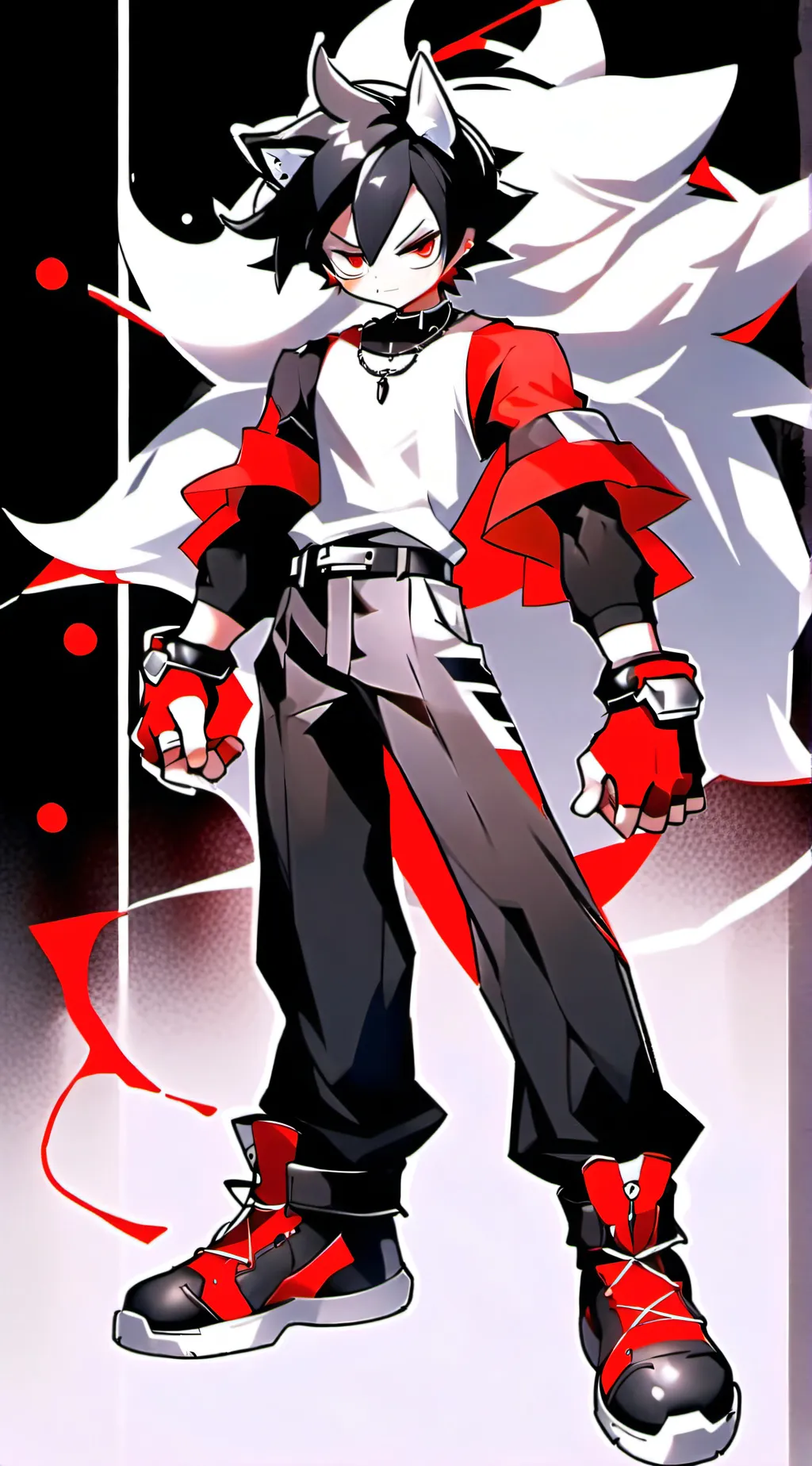 ai character: Evil shadow  background