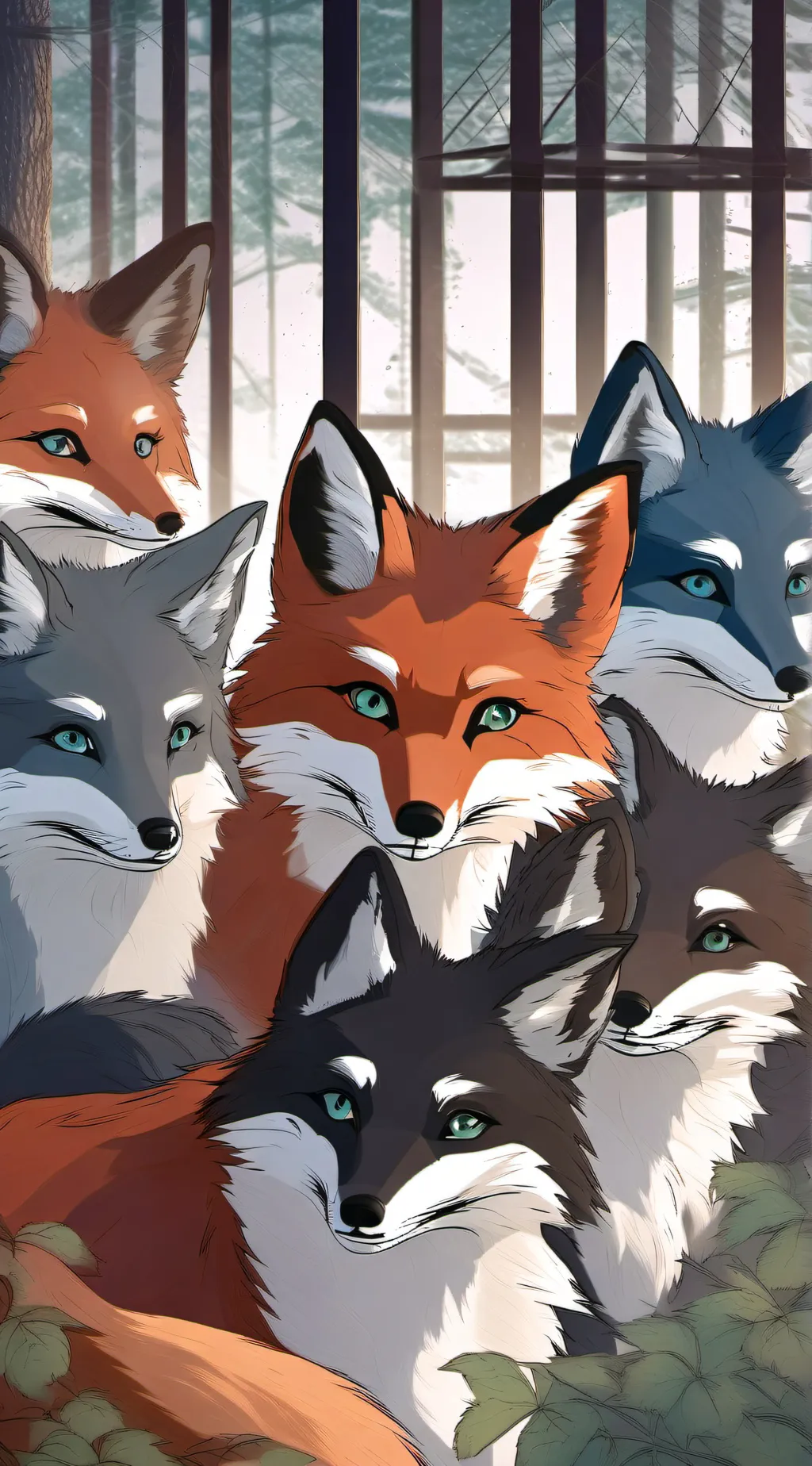 ai character: <•> Fox Life <•> background