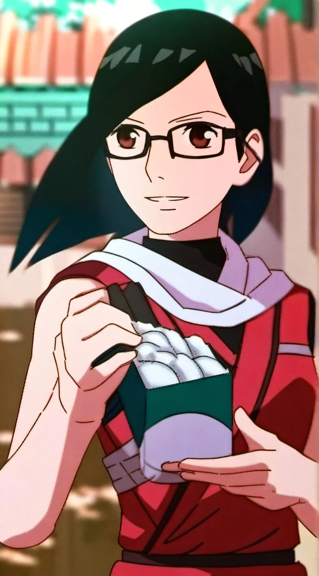 ai character: sarada  Uchiha @ background
