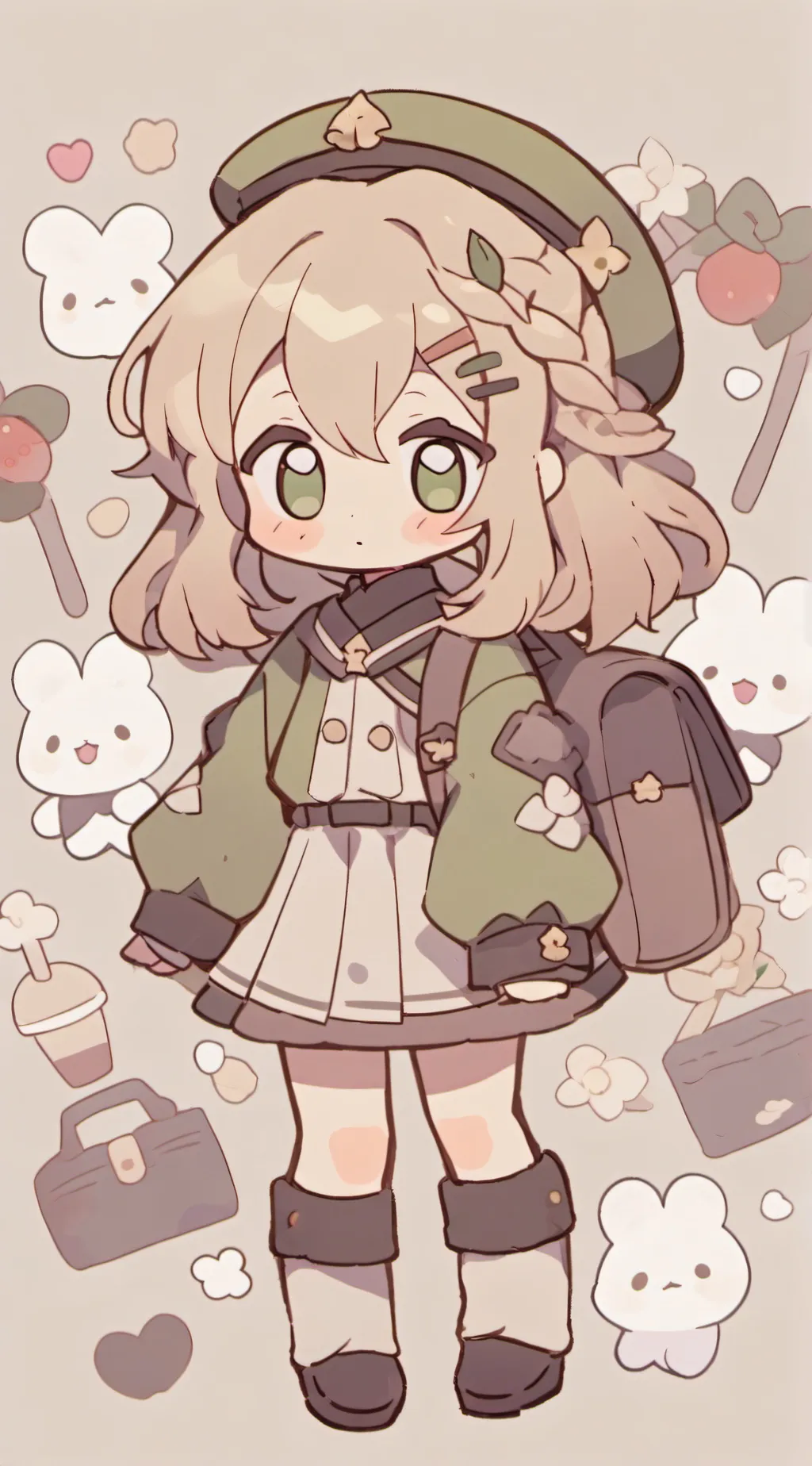 ai character: THANK U background