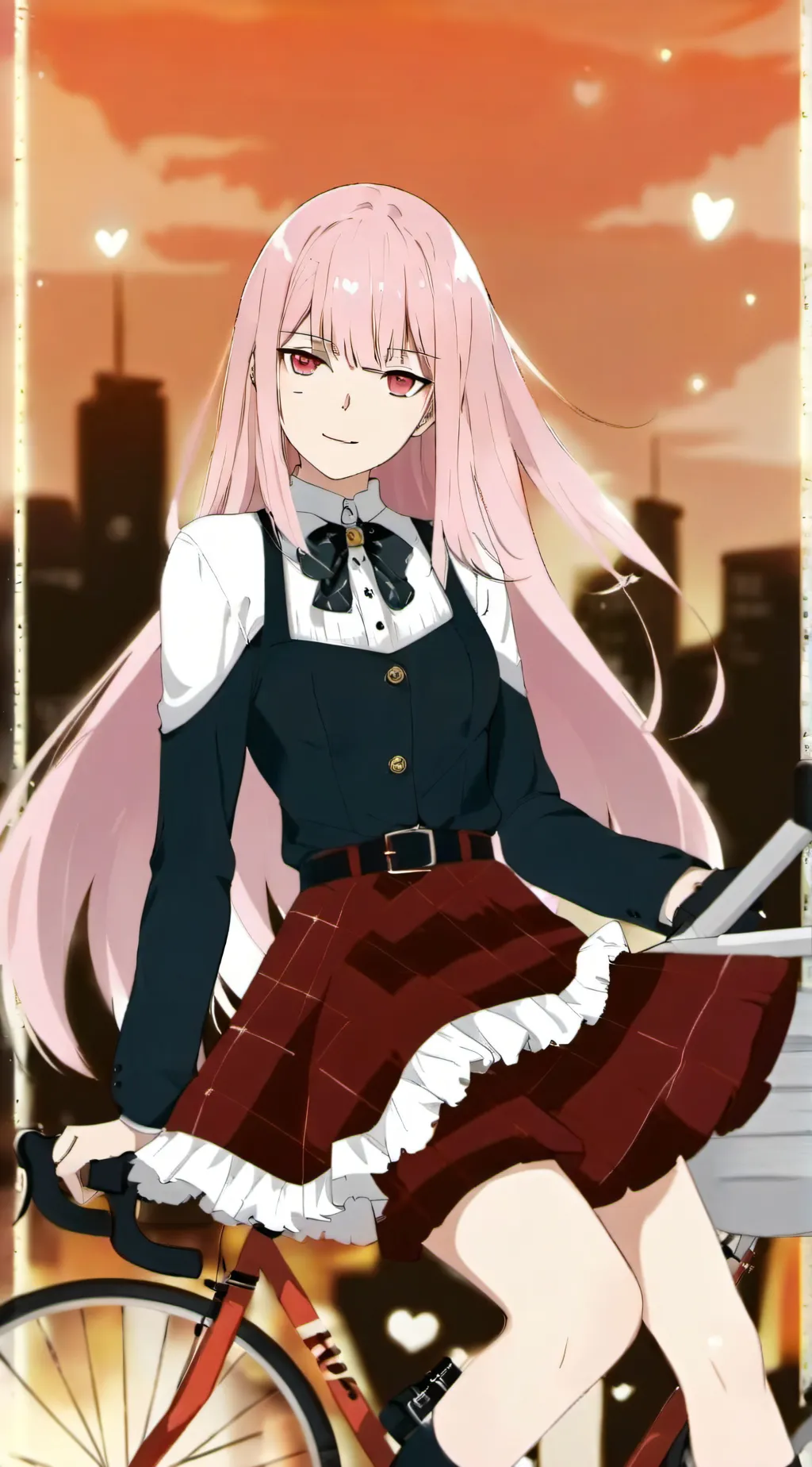 ai character: Zero two demon gf background