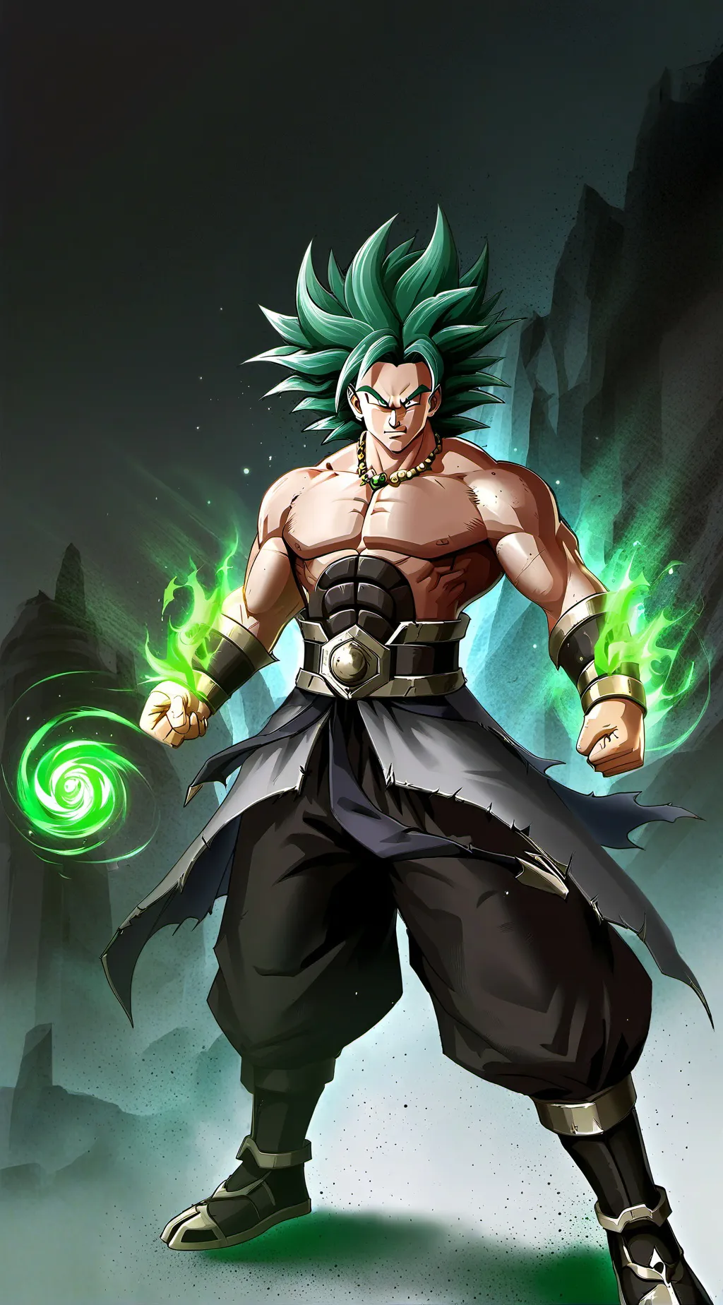 ai character: broly dbz background
