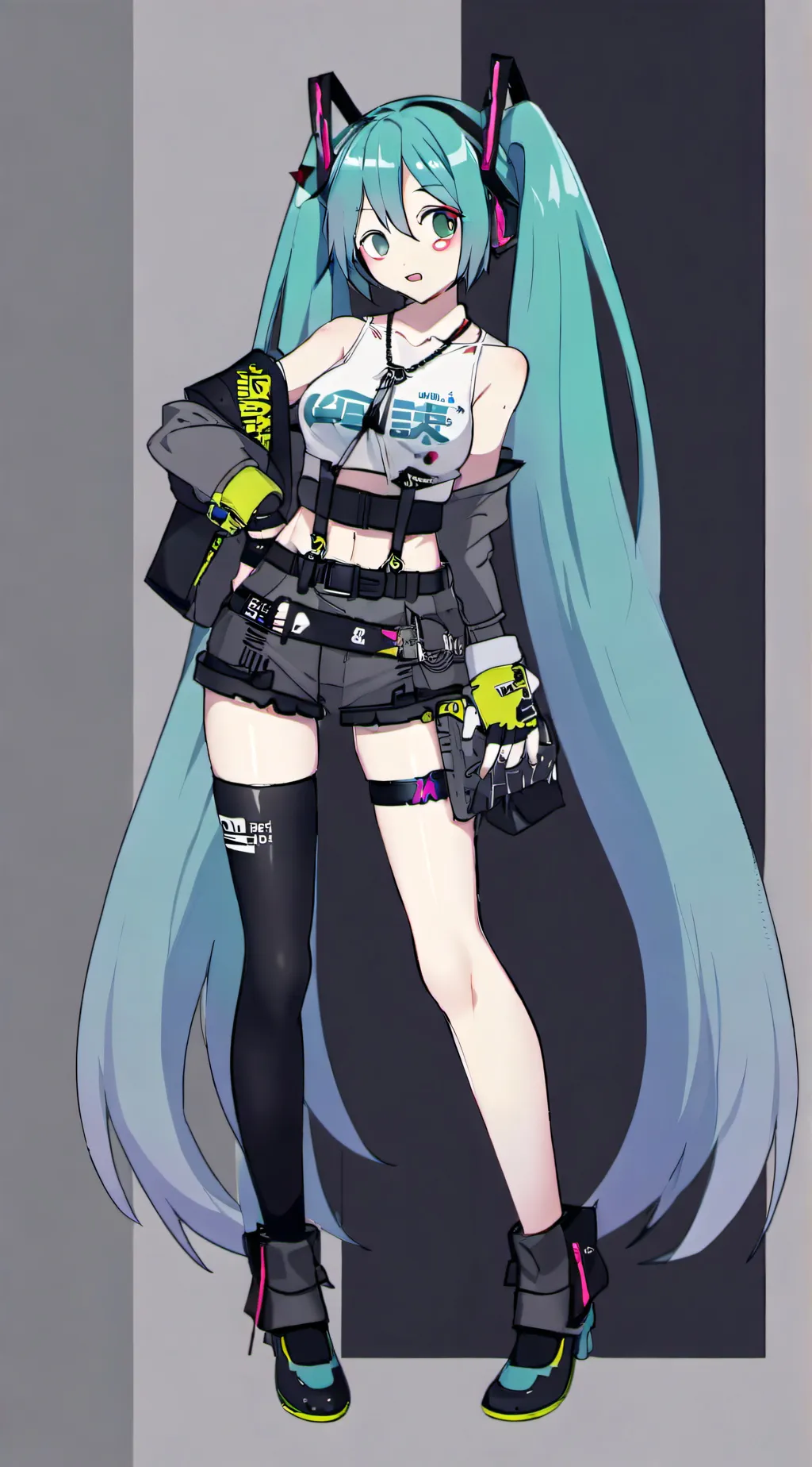 ai character: Hatsune miku background