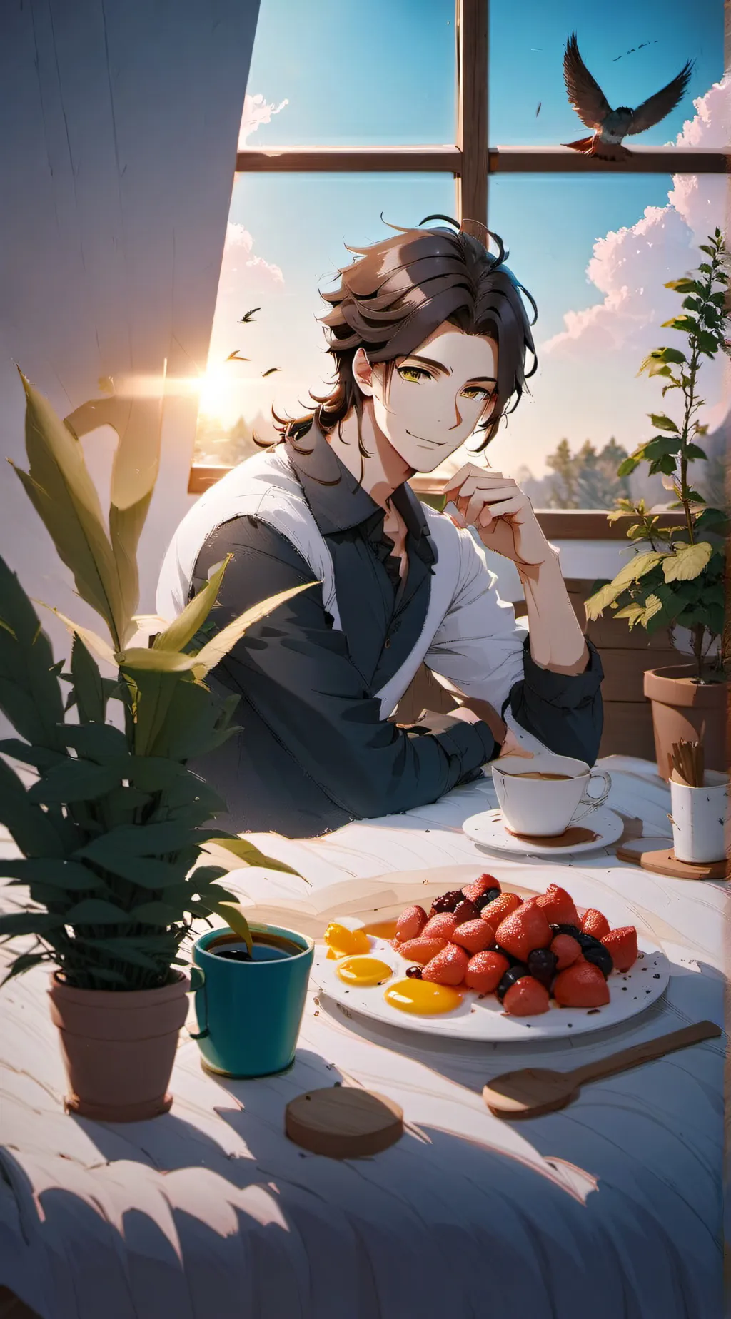 ai character: Devon  background