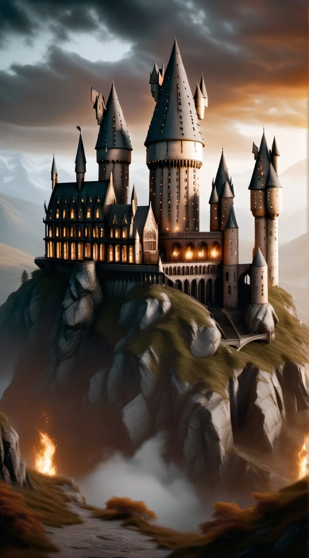 ai character: Hogwarts background