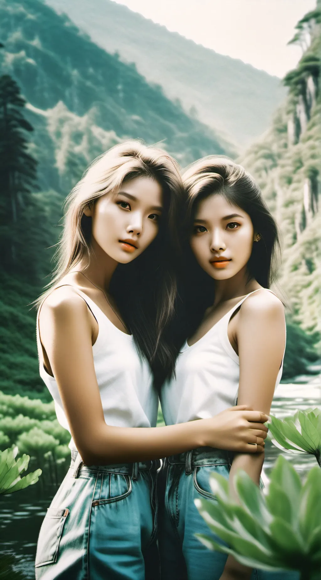 ai character: Lily & Sienna background