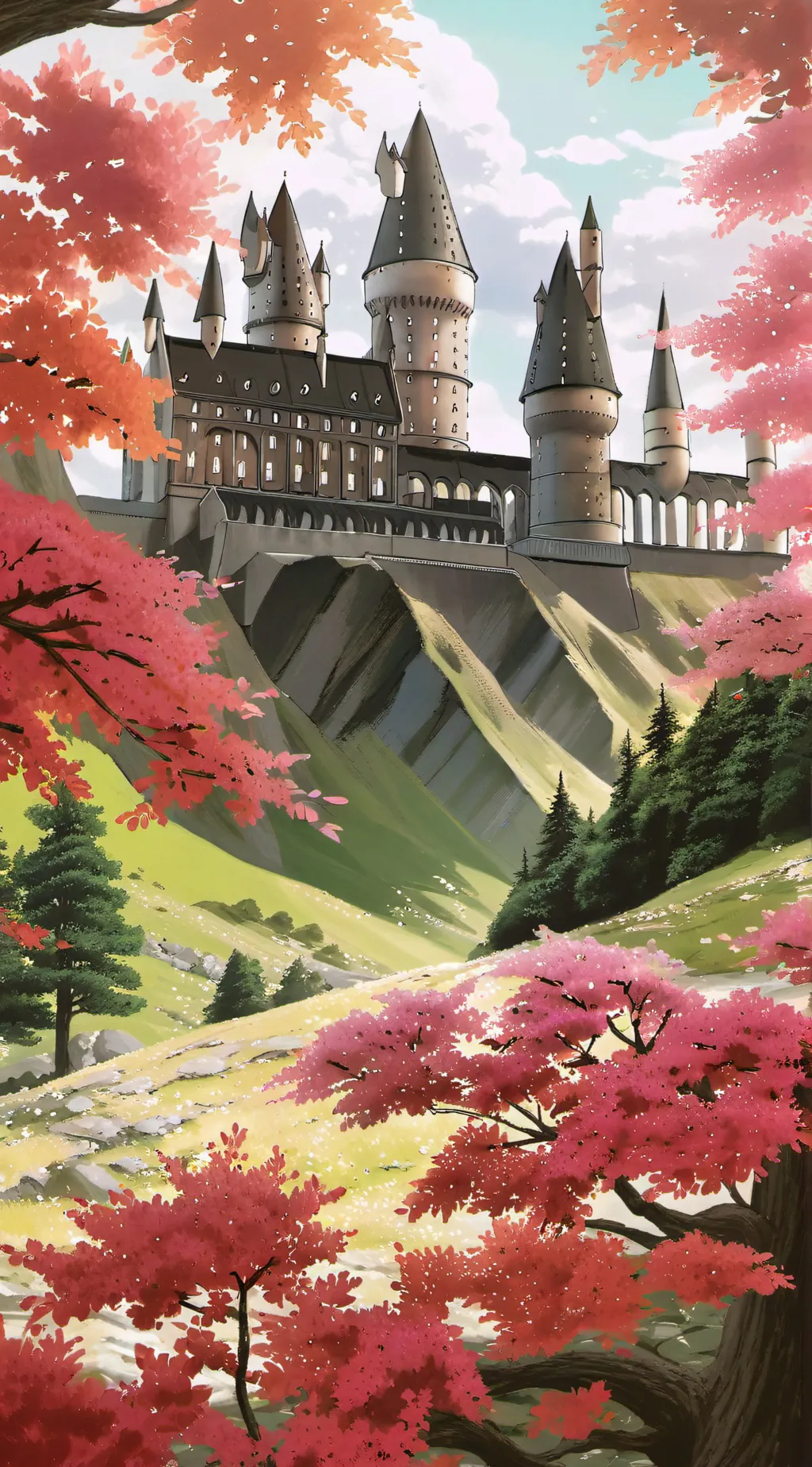 ai character: Hogwarts𓆗 background