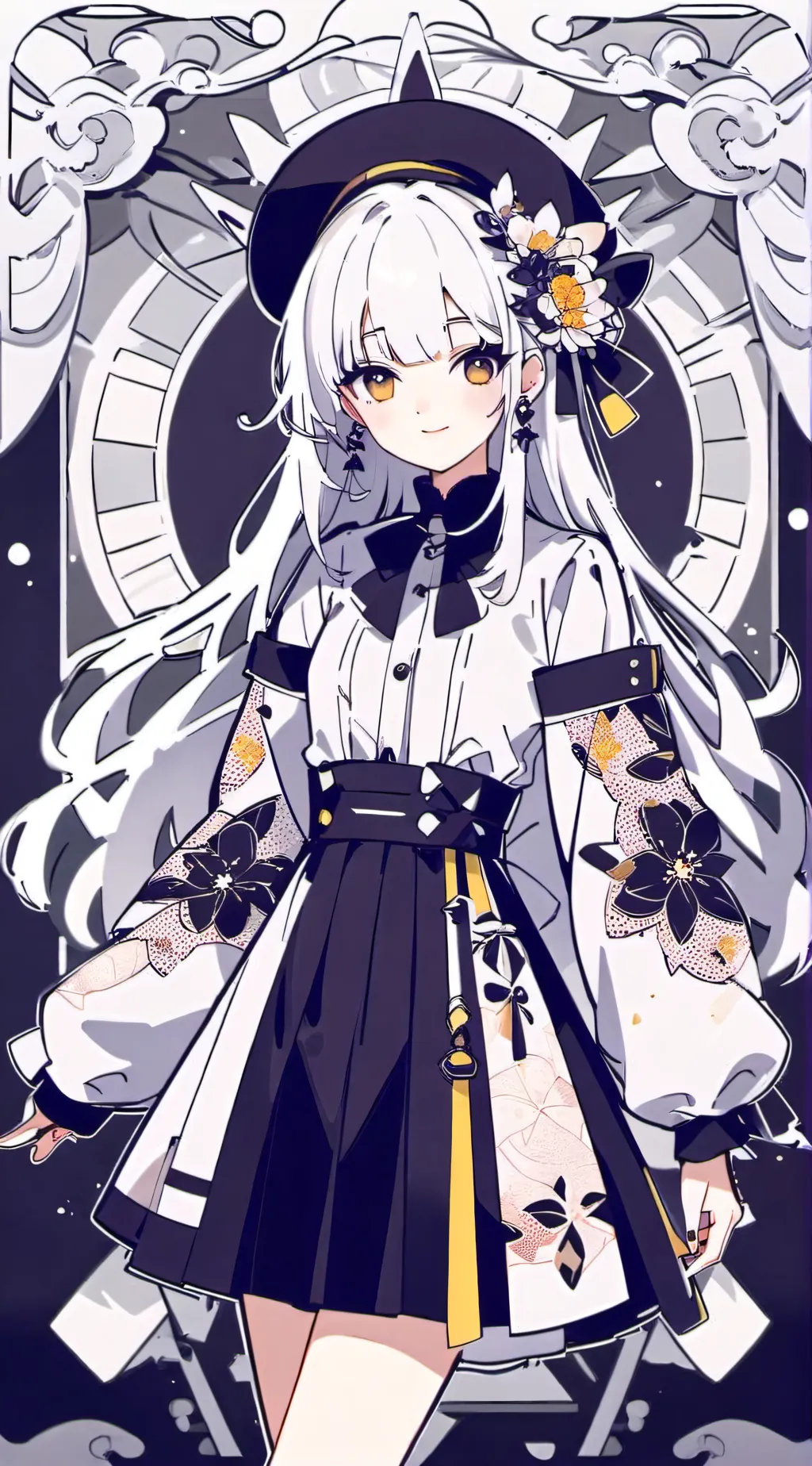 ai character: Flora background