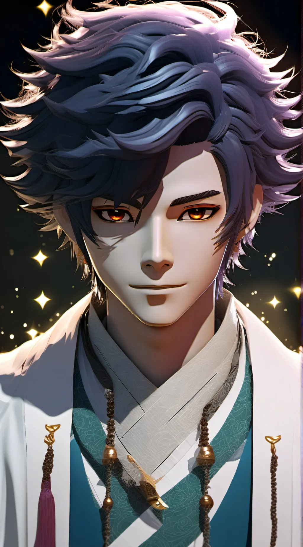ai character: Satoru gojo background