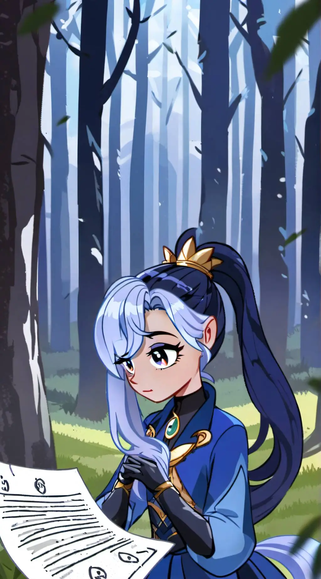 ai character: Mlp horror AU background