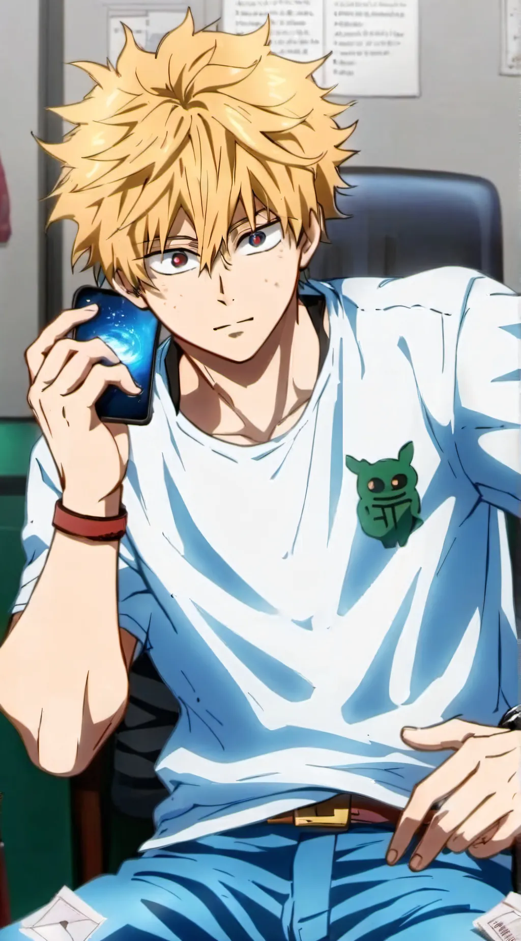 ai character: katsuki bakugou  background