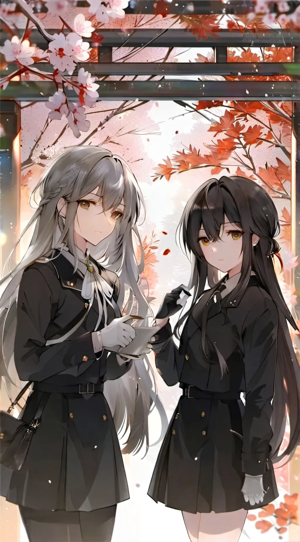 ai character: Mio and Aoi background