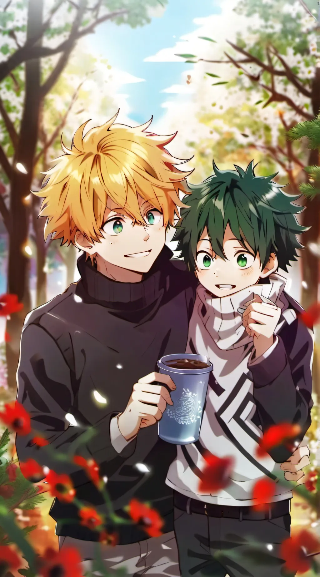 ai character: Deku x bakugo background