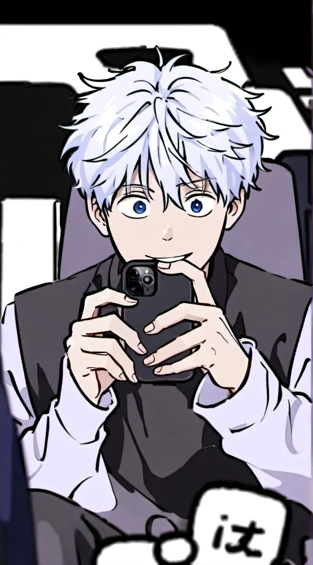 ai character: Super Senior Gojo background