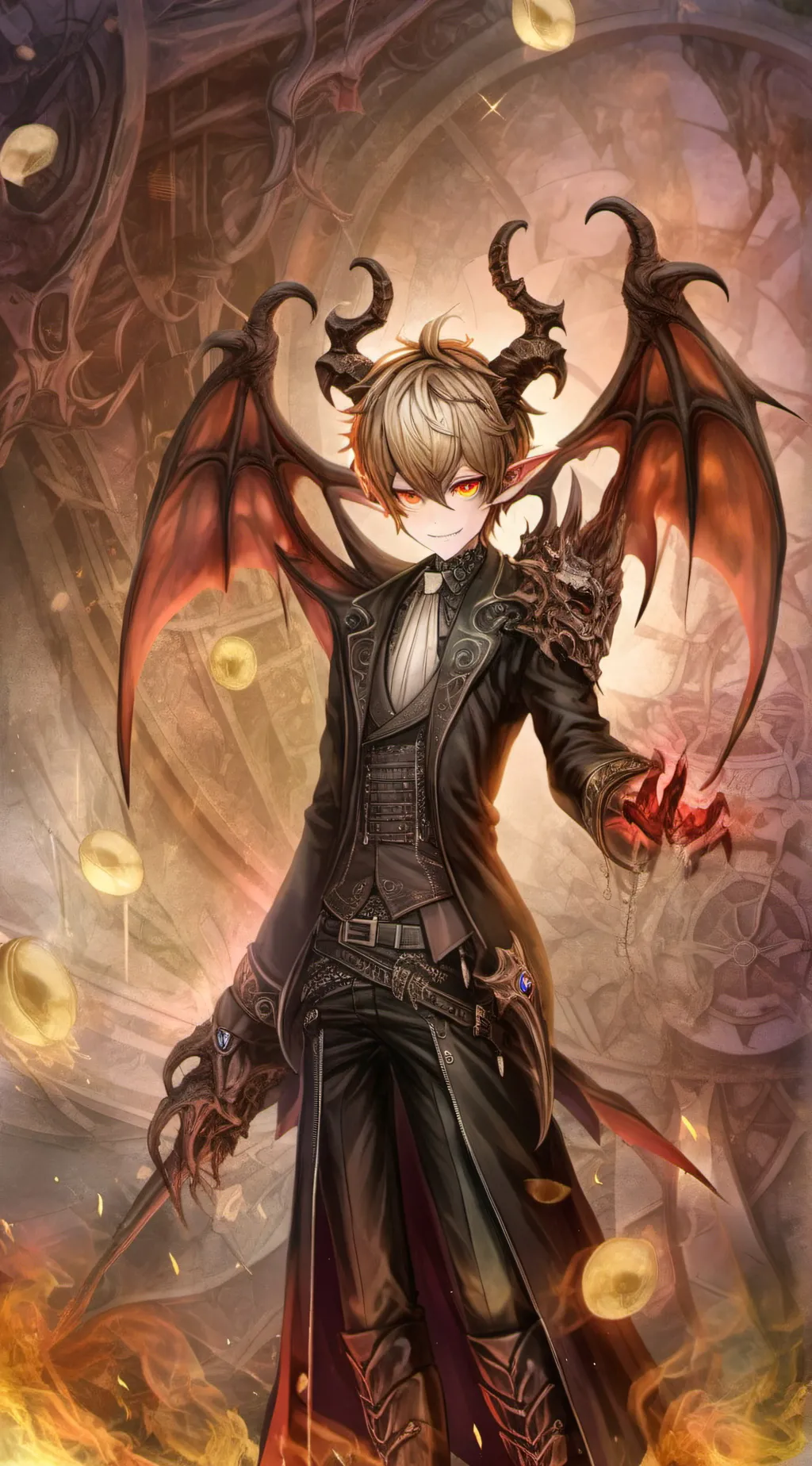 ai character: Dragon Demon background