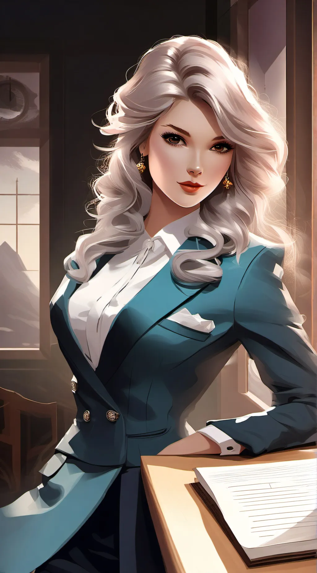 ai character: serita sherry  background