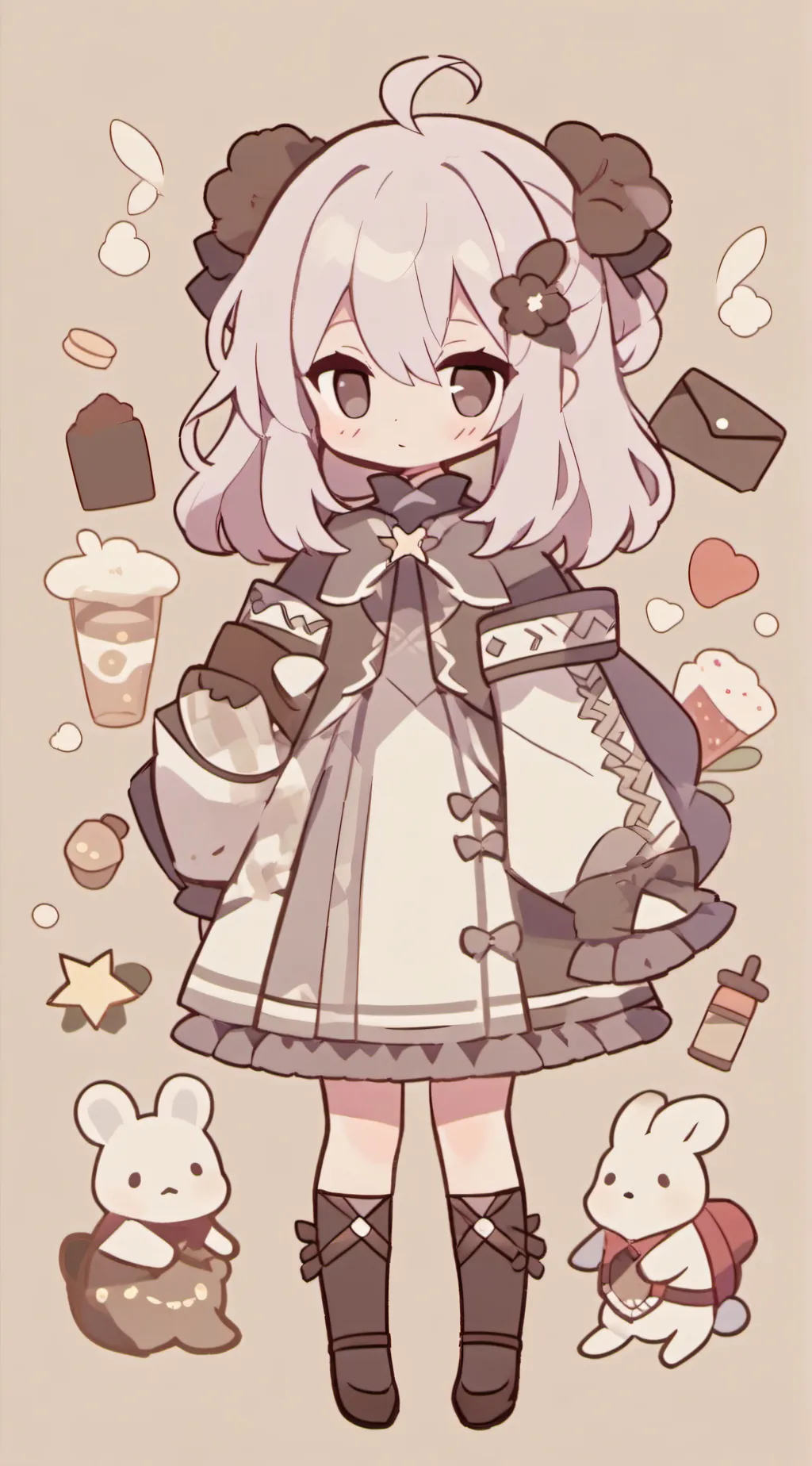 ai character: littlebunnys   background