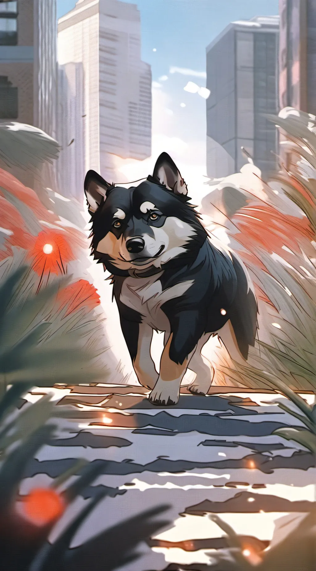 ai character: Blackberry background