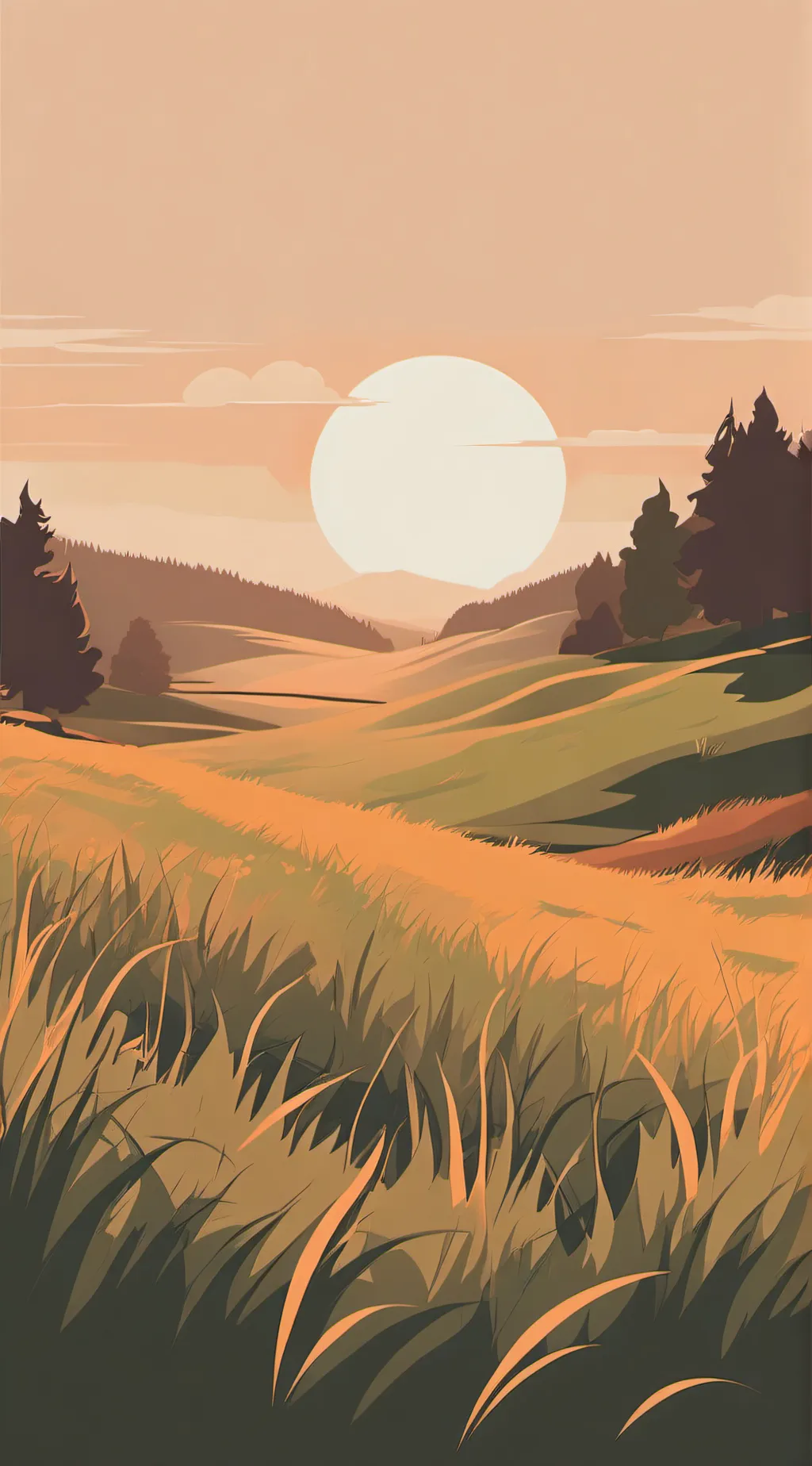 ai character: Grass background