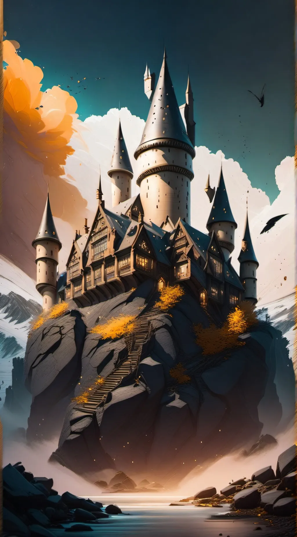 ai character: Hogwarts  background