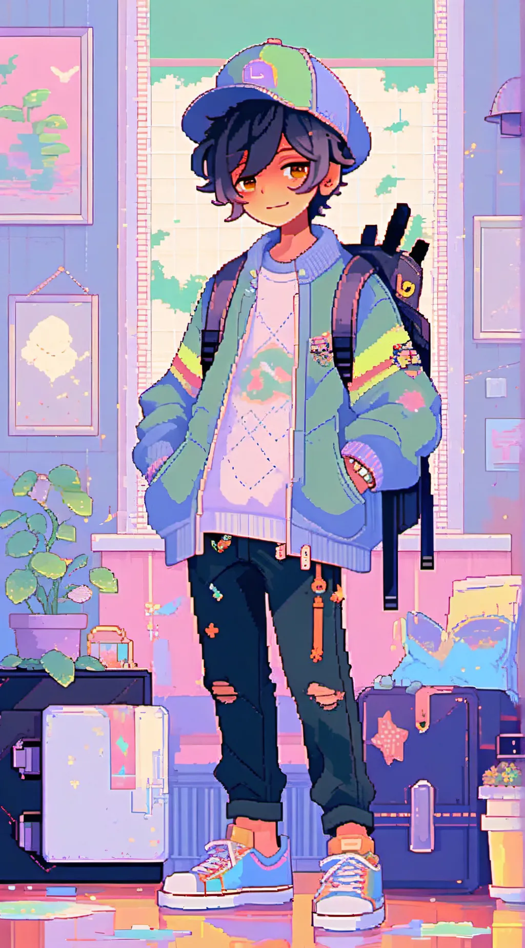 ai character: Wally darling background