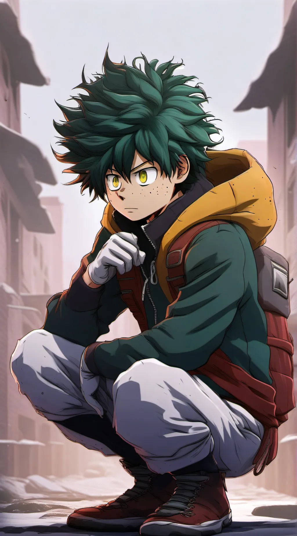 ai character: Vigilante Deku background