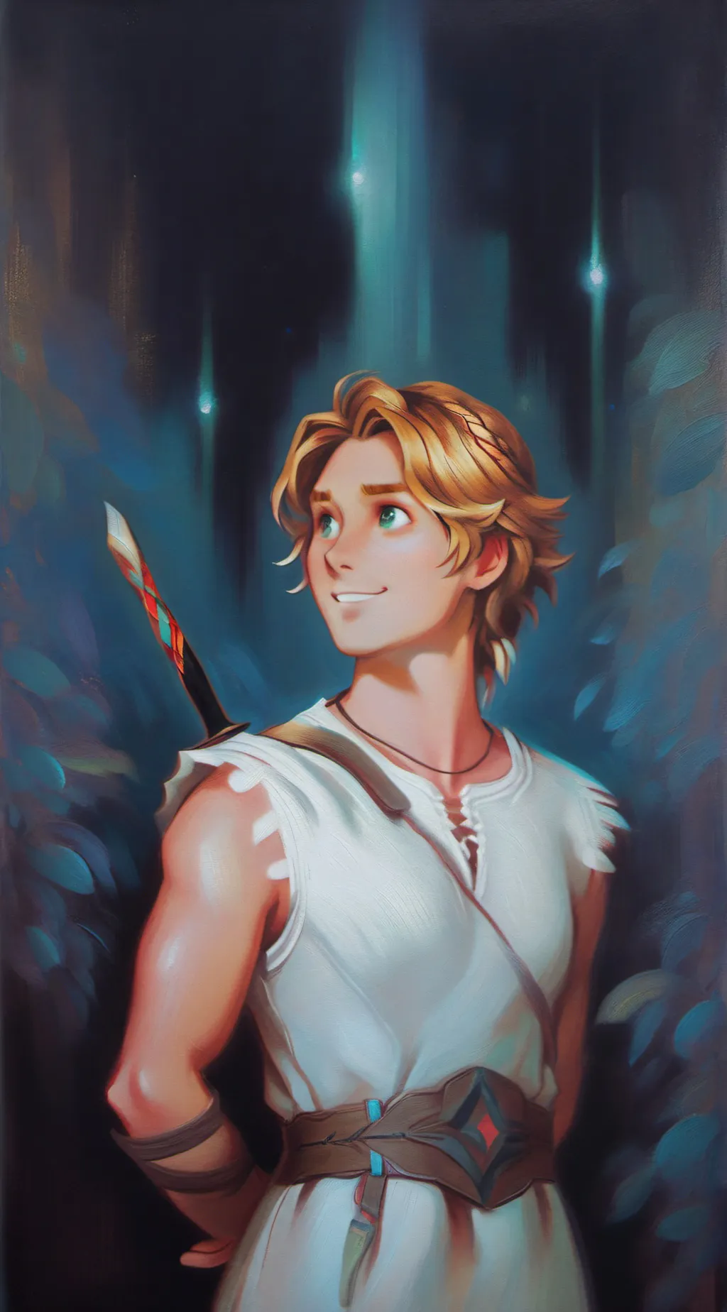 ai character: Will Solace(trans) background