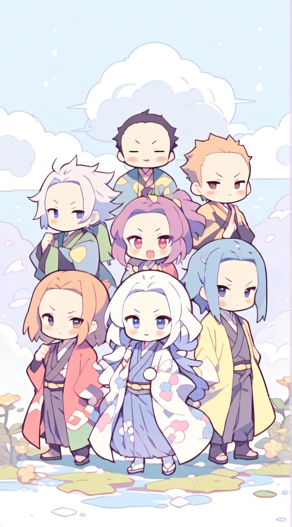 ai character: Kimetsu no yaiba  background