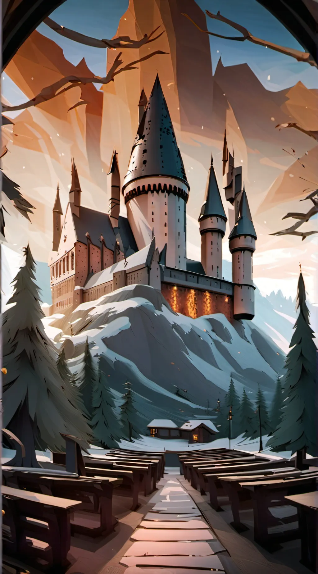 ai character: Hogwarts  background