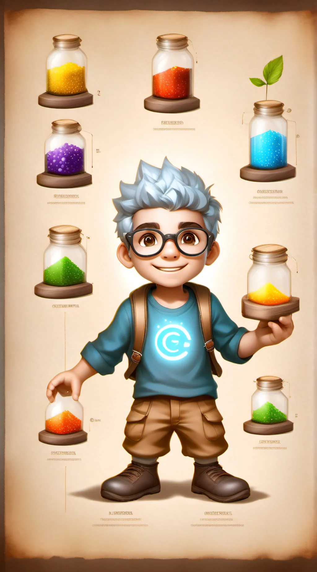 ai character: Alex o Alquimista background