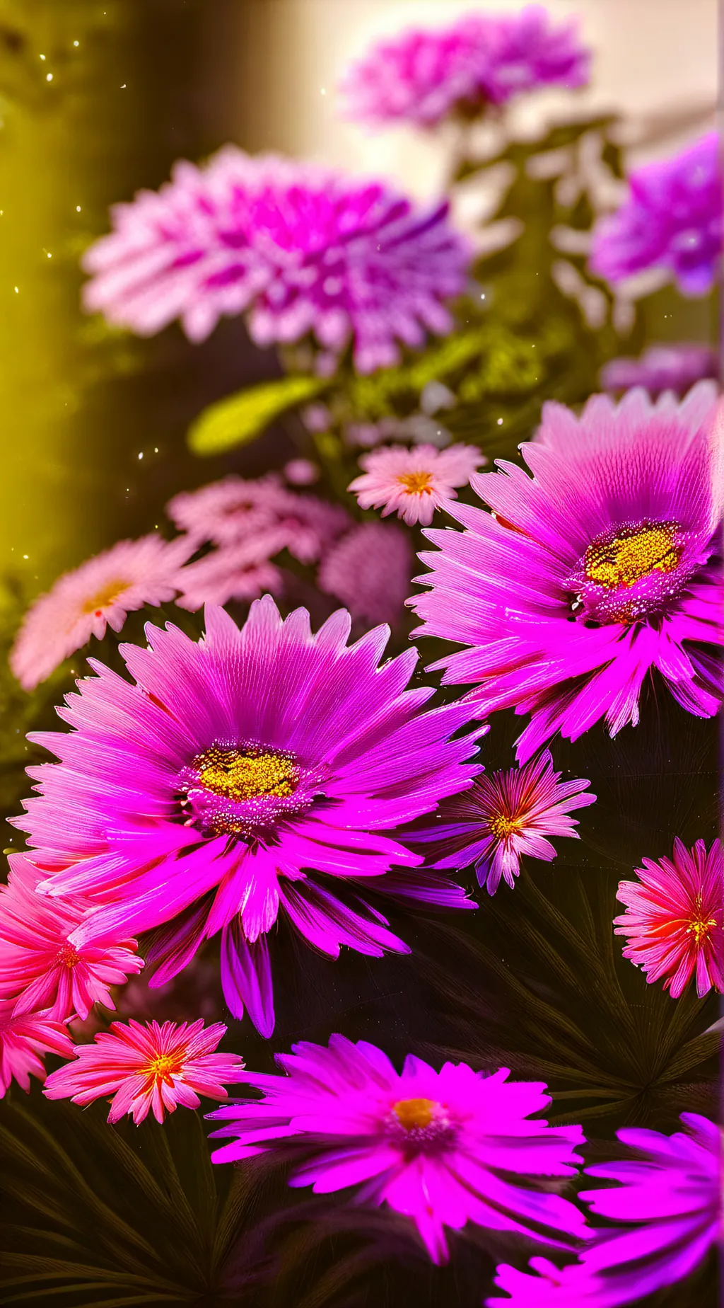 ai character: Flower background