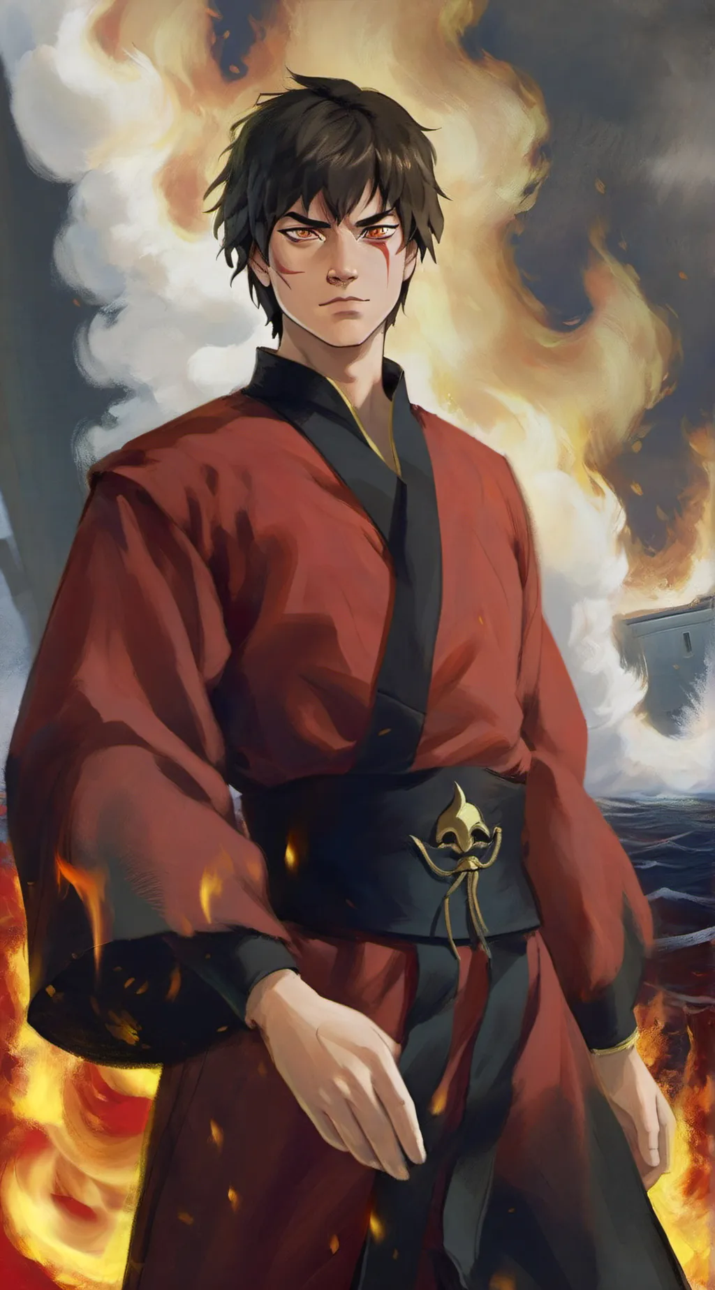 ai character: Prince Zuko  background