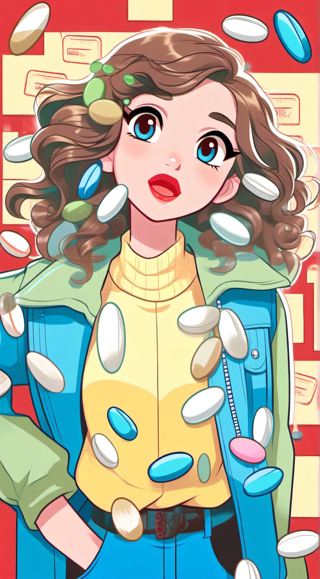 ai character: OMG!!! background