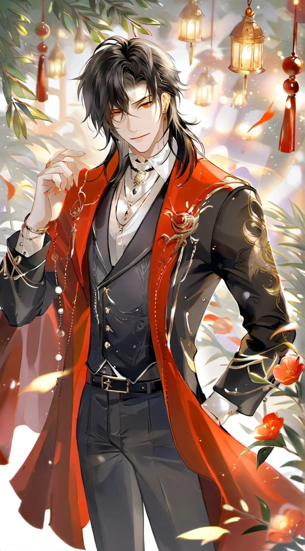 ai character: •×Zack×• background