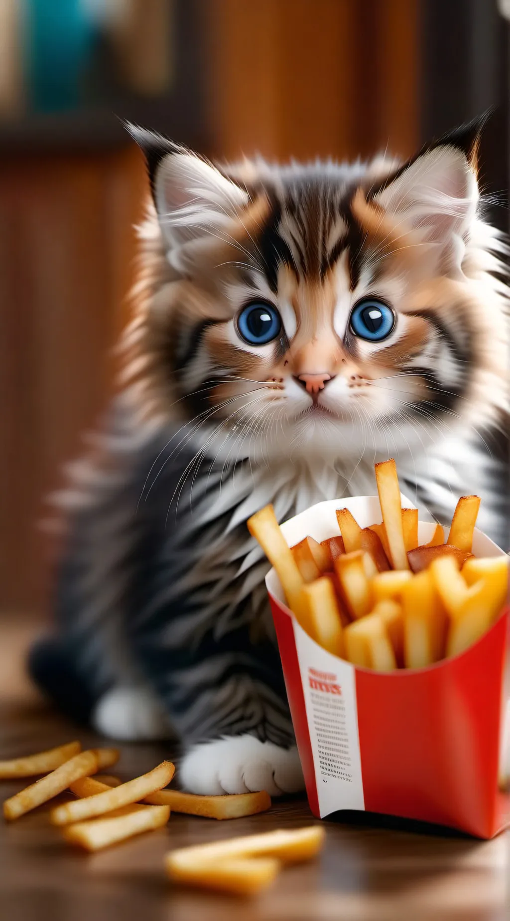 ai character: Kitten background