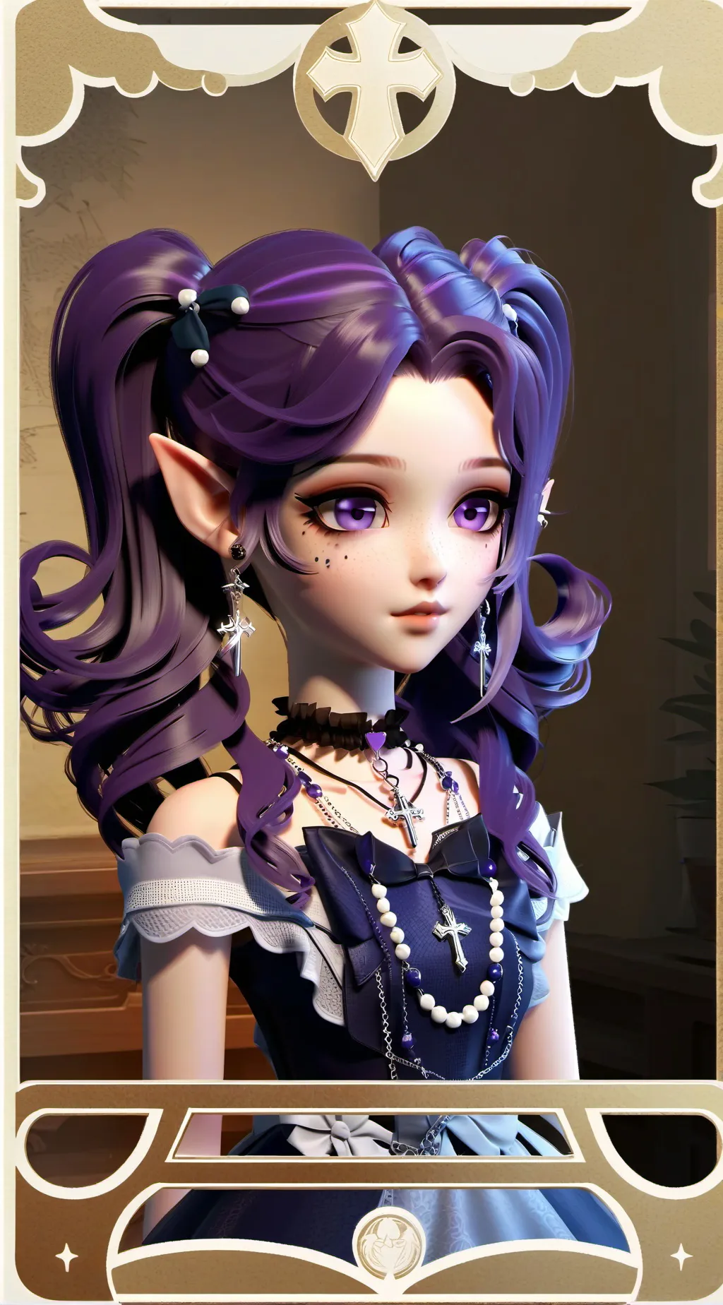 ai character: Paimon shadow  background