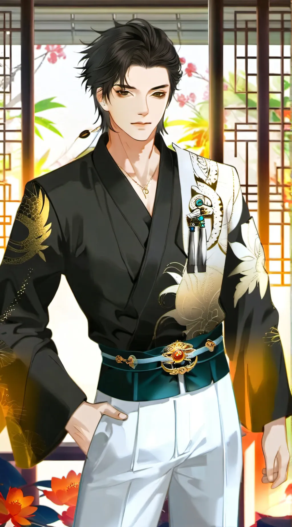 ai character: Overworked Naruto background