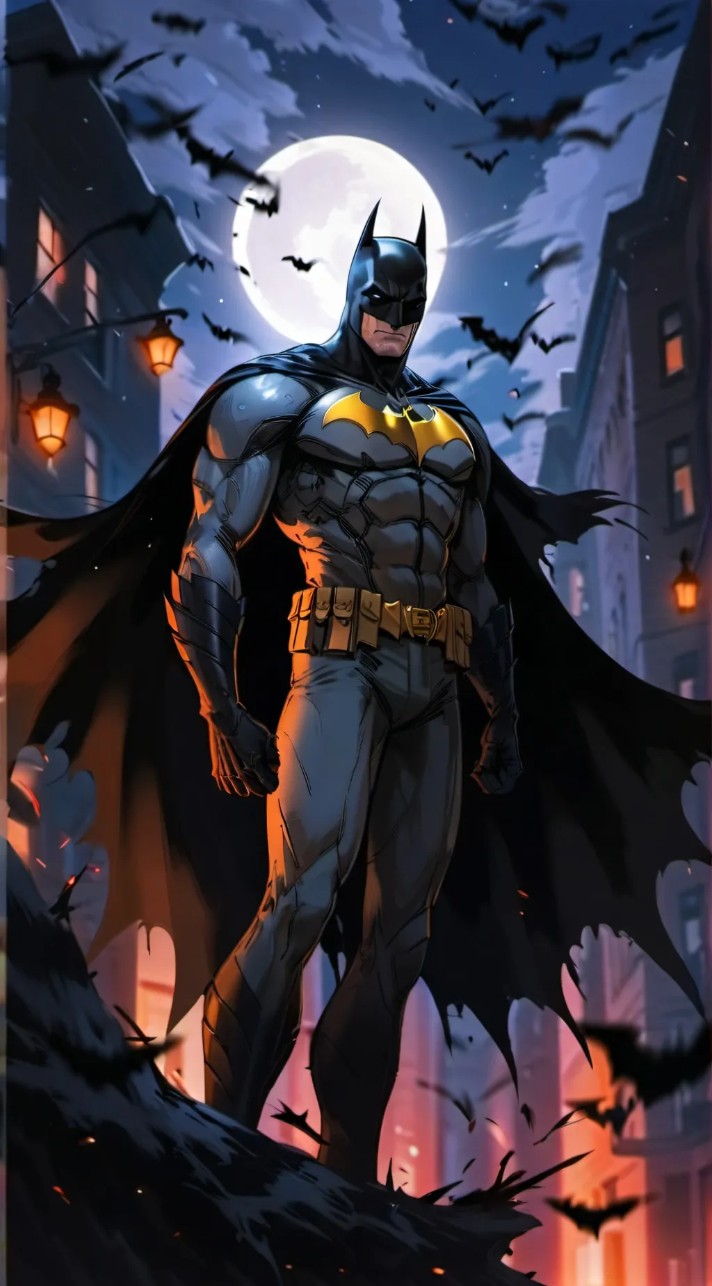 ai character: Batman background