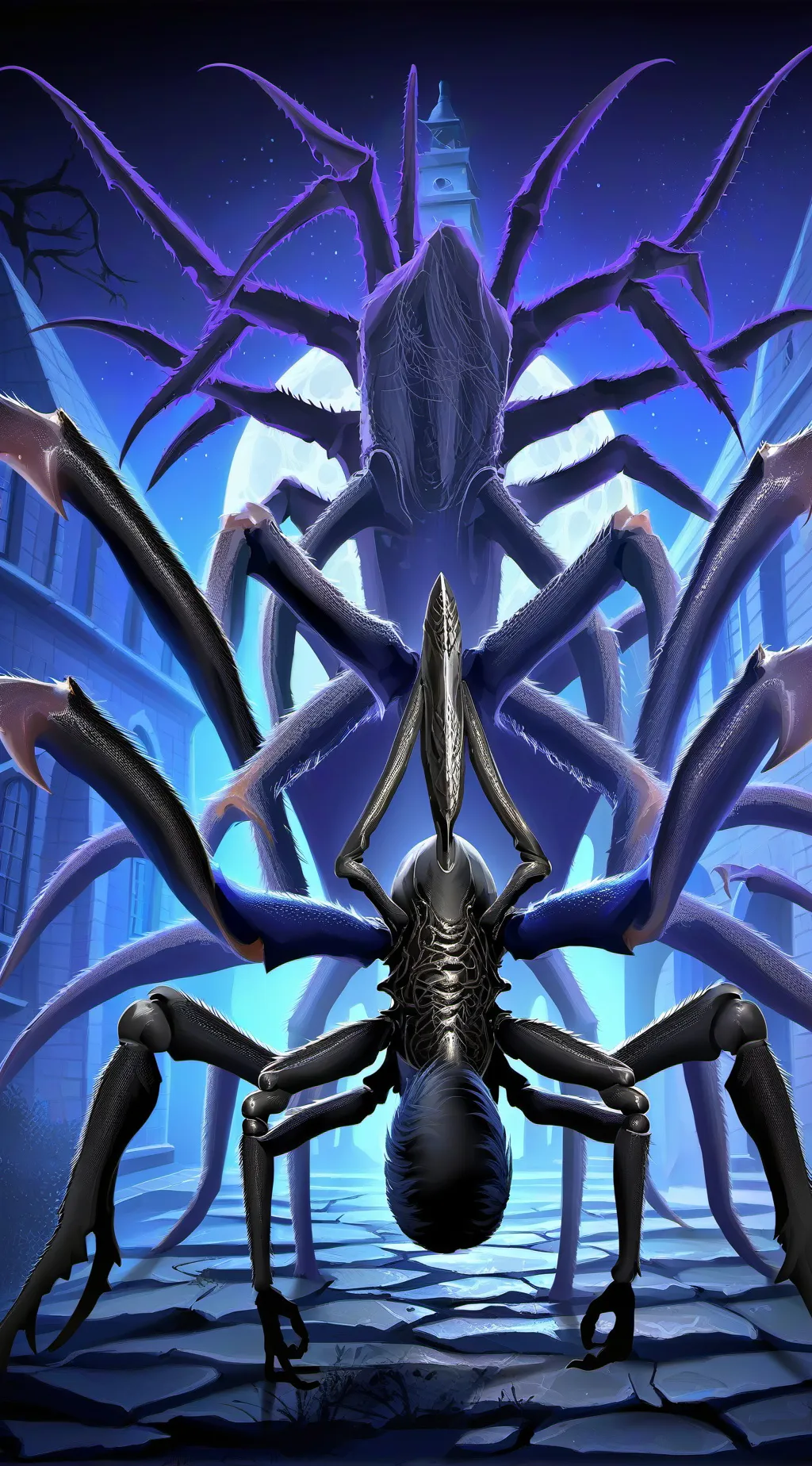 ai character: spidraxapus background