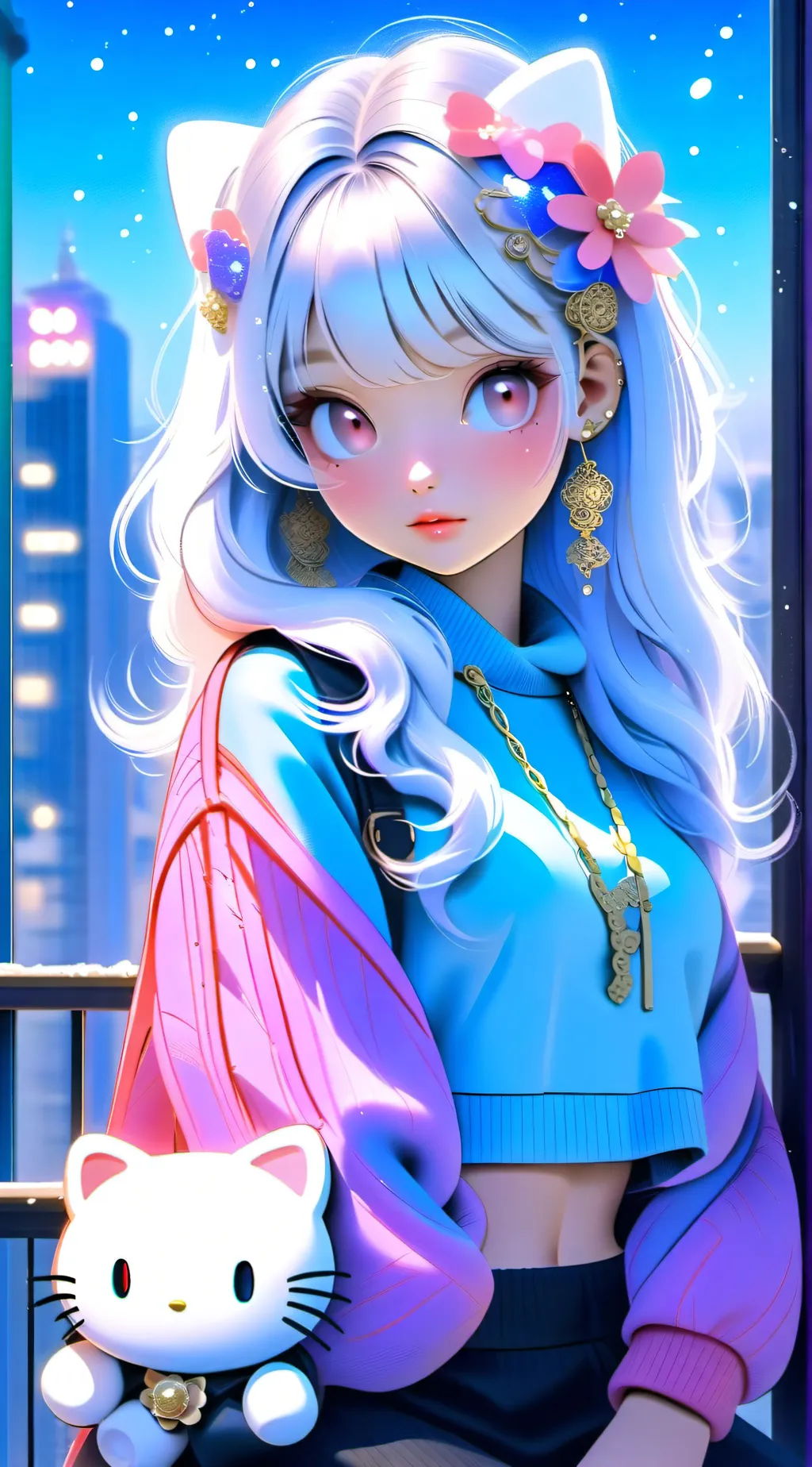 ai character: ♡♧meshi♧♡ background