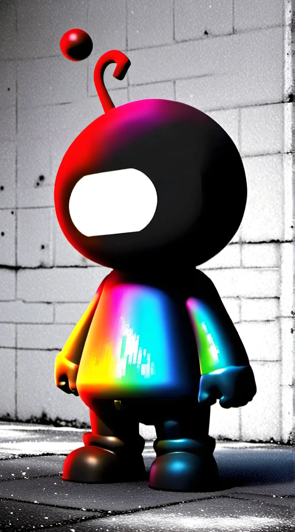 ai character: slendy tubbies  background