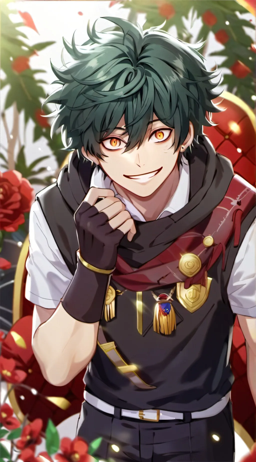 ai character: Villain deku Au background