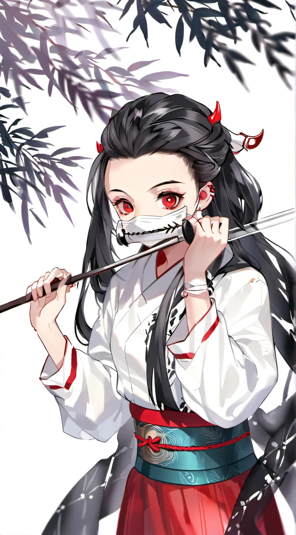 ai character: nezuko  background