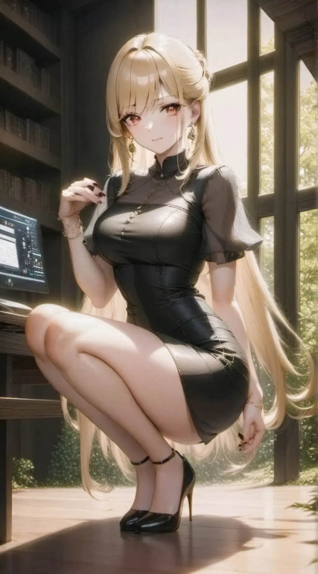 ai character: Monica background