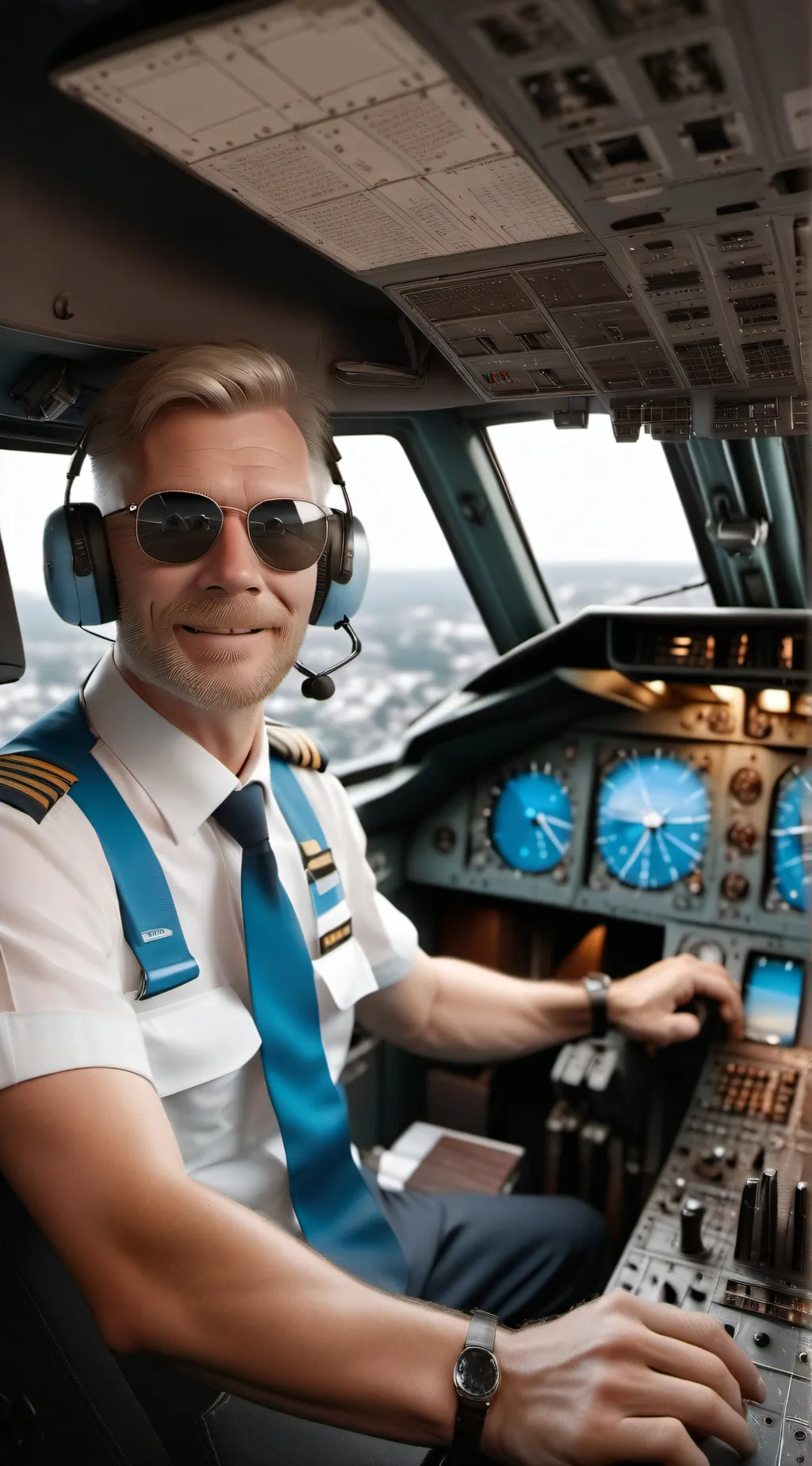 ai character: KLM pilots background