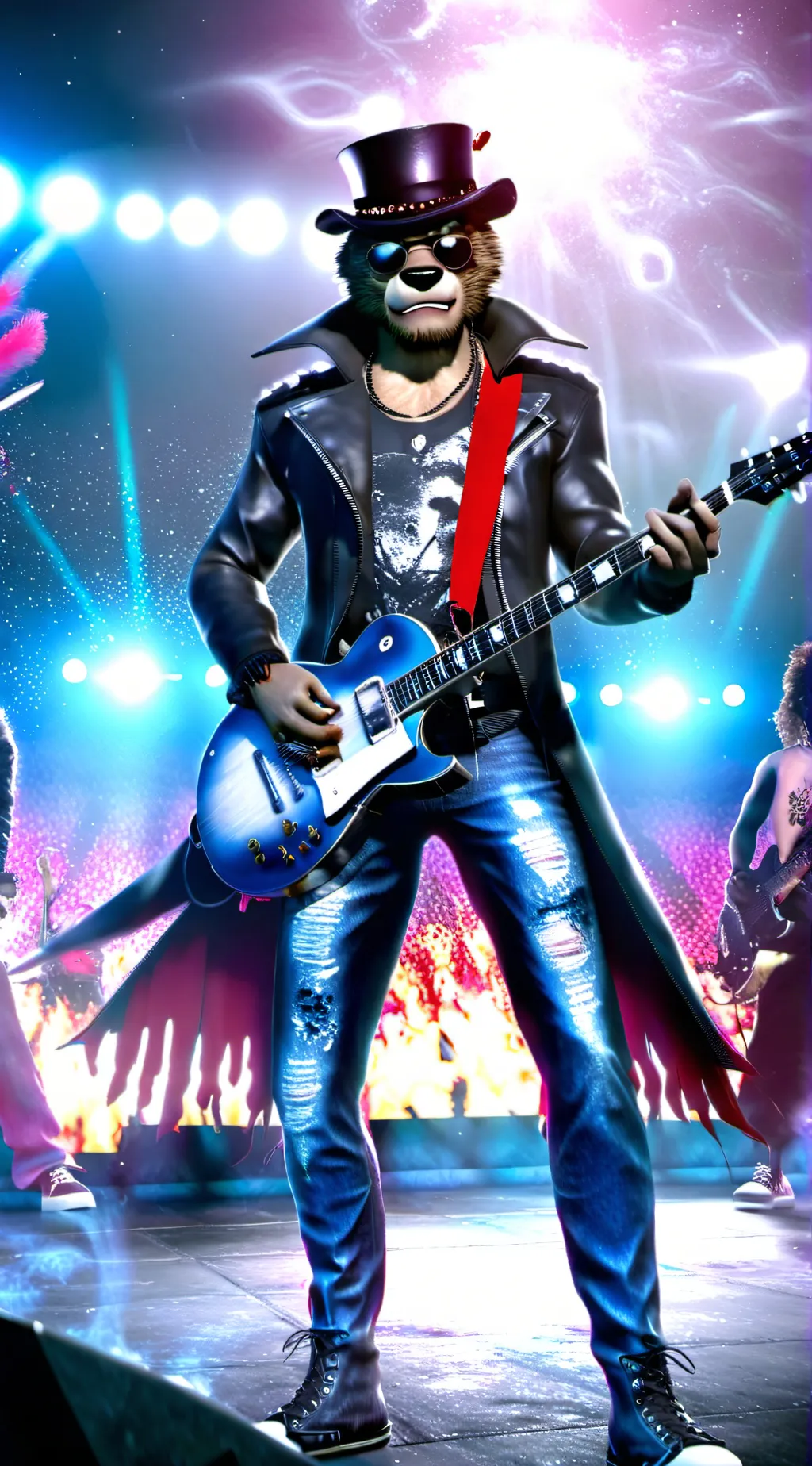 ai character: Upgraded glamrock background