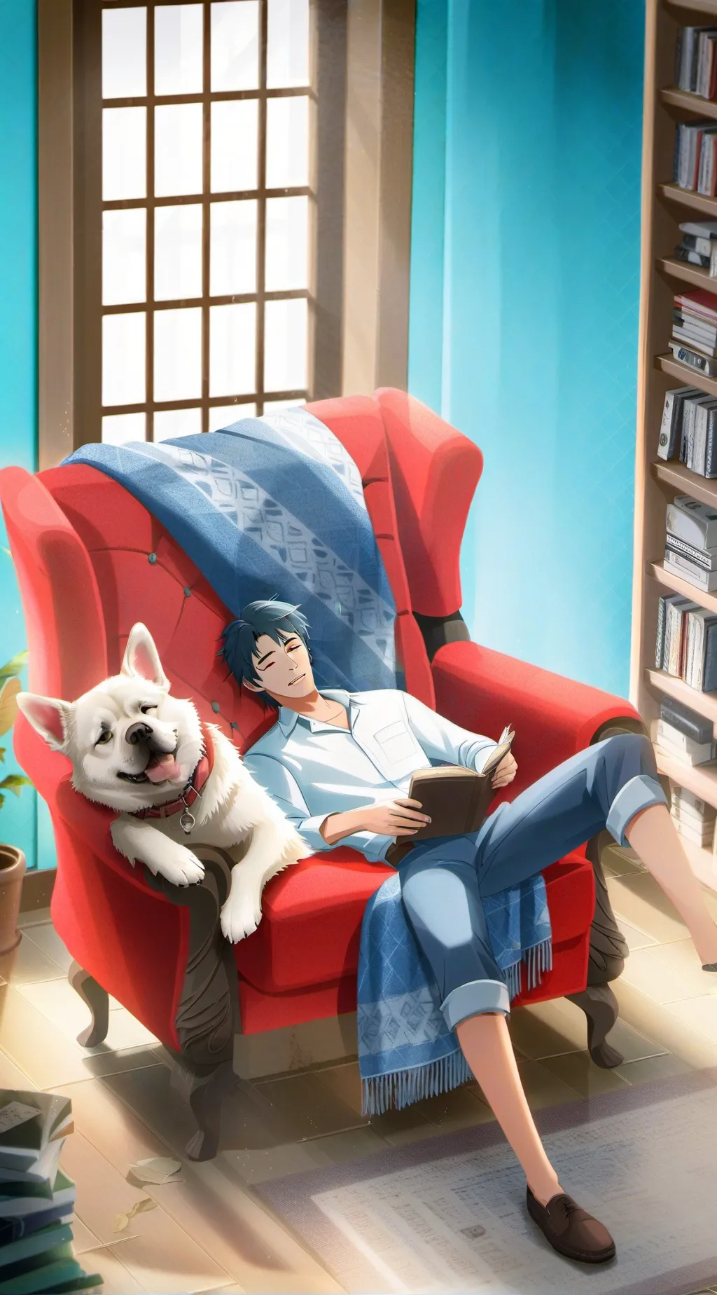 ai character: Catnap and dogday  background