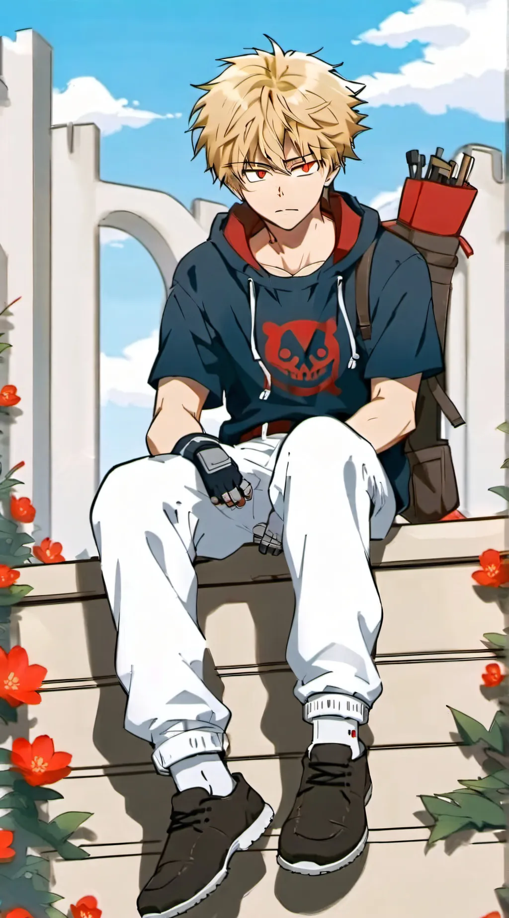 ai character: Bakugo 🧨 background