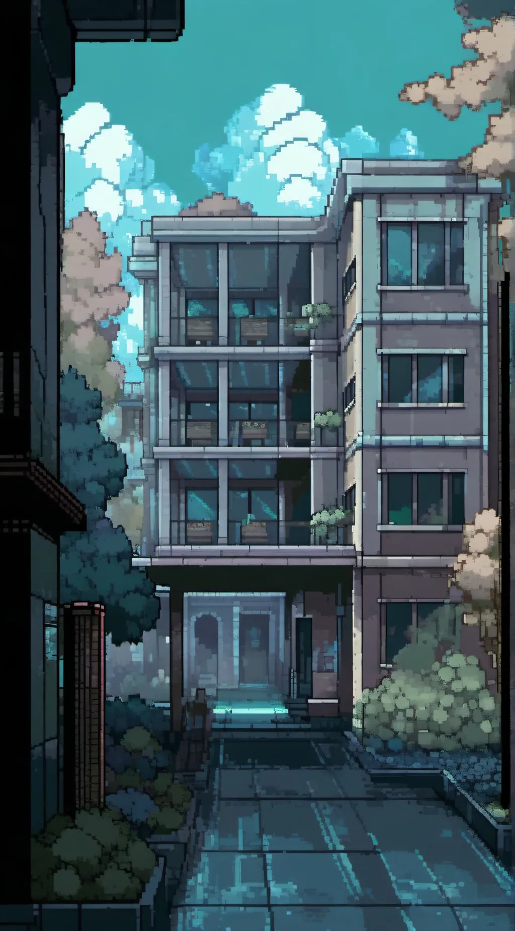 ai character: komahina aslyum background